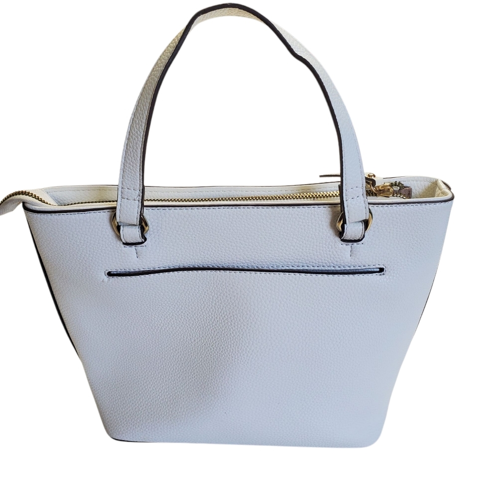 Nanette Lepore White Tote with Floral Pouch - Picture 7 of 16
